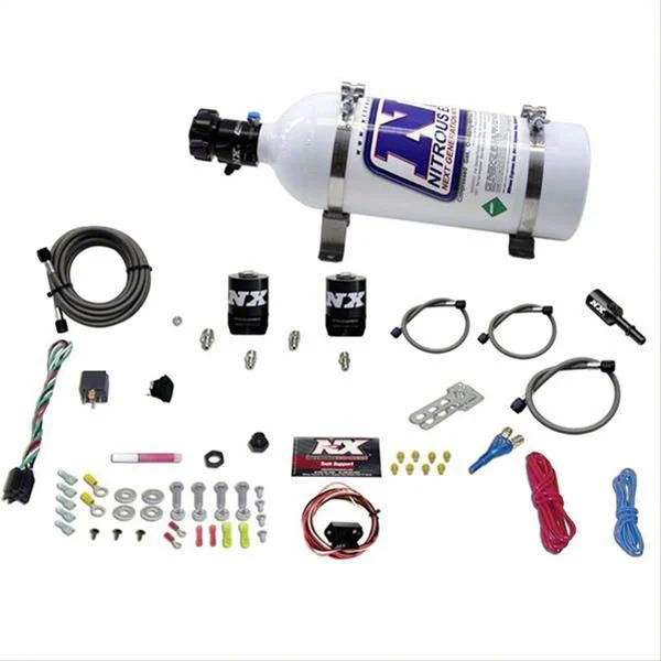 Nitrous Express HEMI Fly-by-Wire Single Nitrous Nozzle System; 5 lb. Bottle (06-23 V8 HEMI Charger, Excluding 6.2L HEMI)