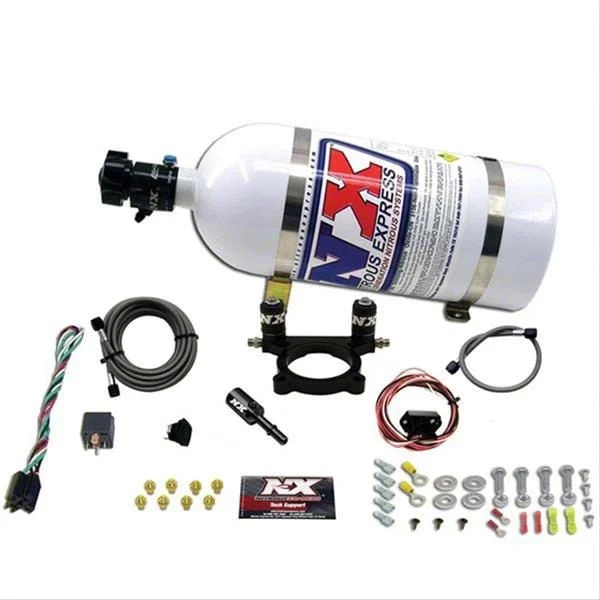 Nitrous Express Nitrous Plate System; 10 lb. Bottle (15-23 Charger SRT Hellcat)