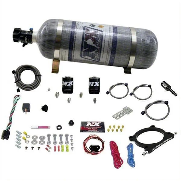 Nitrous Express High Output Nitrous Plate System; 12 lb. Carbon Bottle (20-26 7.3L F-250 Super Duty)