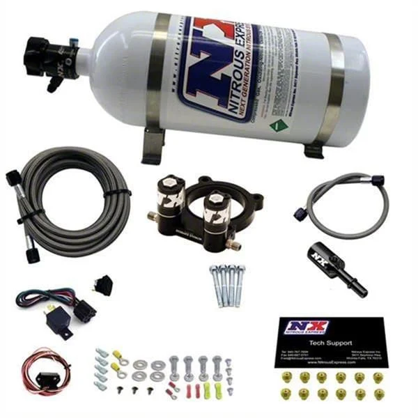 Nitrous Express Nitrous Plate System; 10 lb. Bottle (15-23 Mustang EcoBoost)