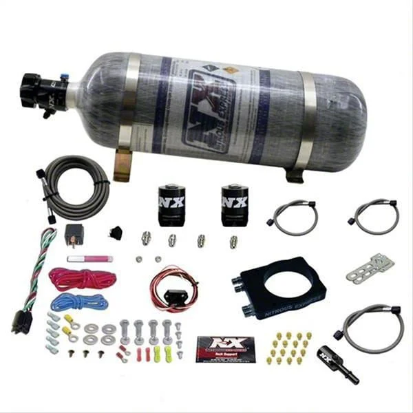 Nitrous Express HEMI Nitrous Plate System; 12 lb. Carbon Bottle (03-24 5.7L RAM 1500)