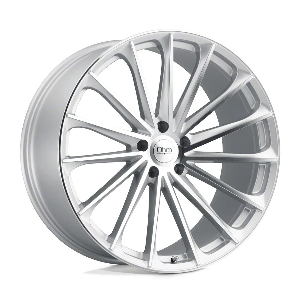 Ohm Proton Gloss Silver Wheel; Front Only; 19x8.5; 30mm Offset (20-26 Corvette C8, Excluding Z06)
