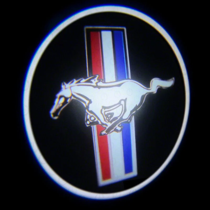 Oracle LED Door Projectors; Tri-Bar Pony Logo (Universal; Some Adaptation May Be Required)