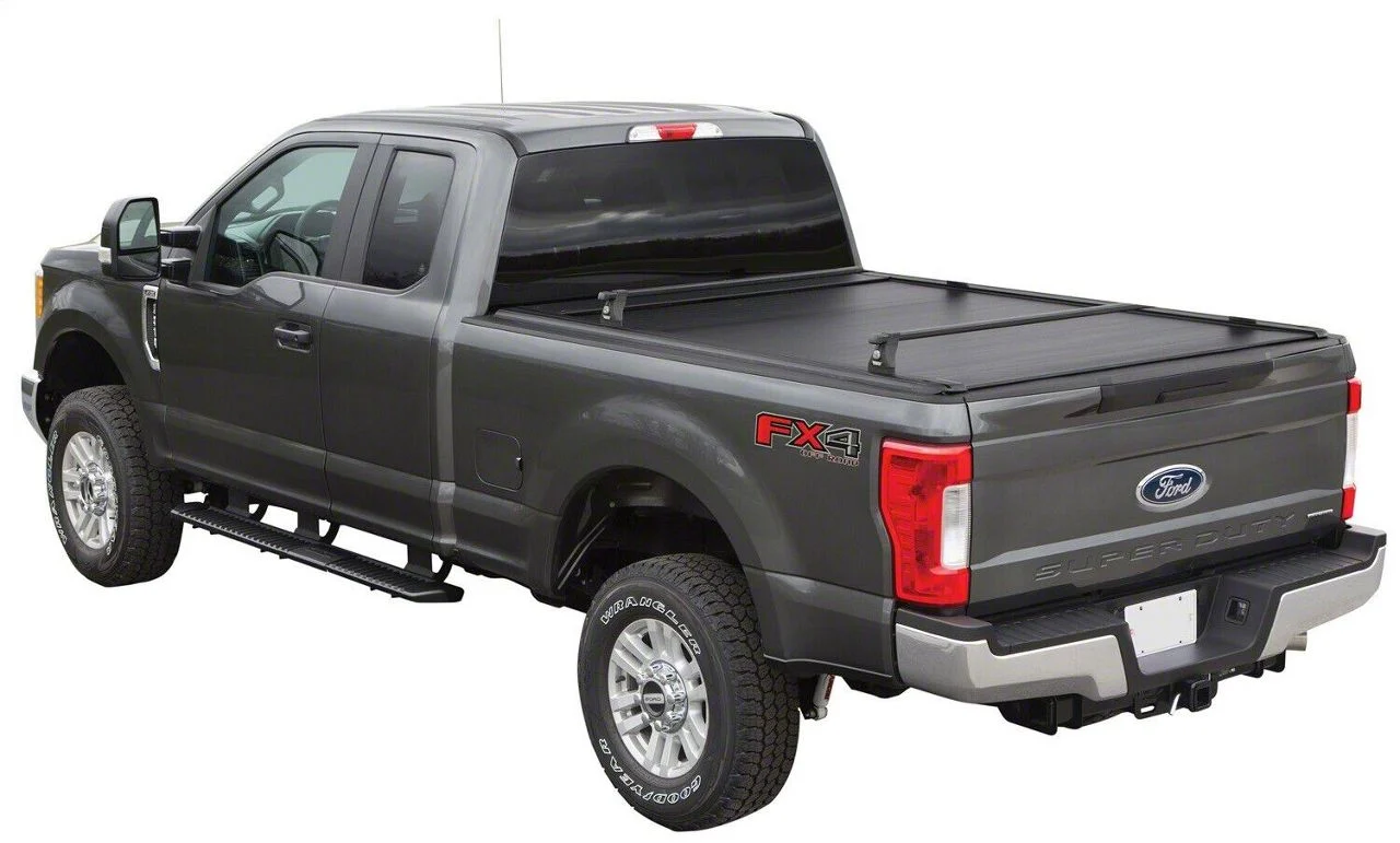 Pace Edwards UltraGroove Metal Retractable Bed Cover; Matte Black (20-26 Sierra 2500 HD w/ 8-Foot Long Box)