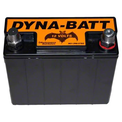 Performance Distributors Dyna-Batt-12 Volt Dry Cell Battery with Top Post Terminals- 8-1 Gauge