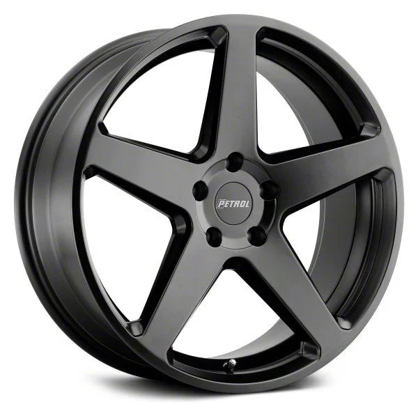 Petrol P2C Semi Gloss Black Wheel; 18x8; 40mm Offset (21-26 Mustang Mach-E, Excluding GT)
