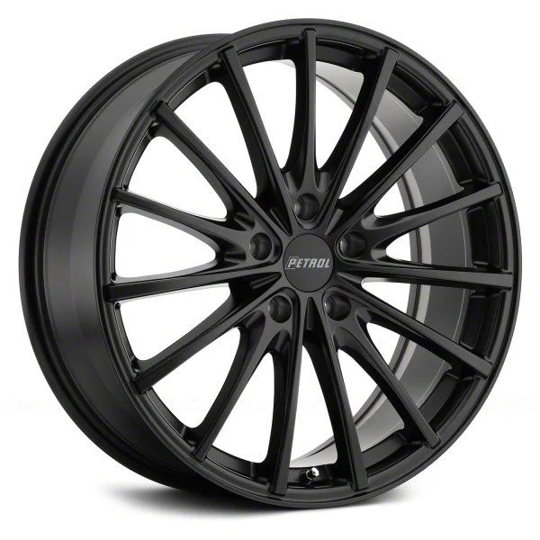 Petrol P3A Matte Black Wheel; 18x8; 40mm Offset (21-26 Mustang Mach-E, Excluding GT)