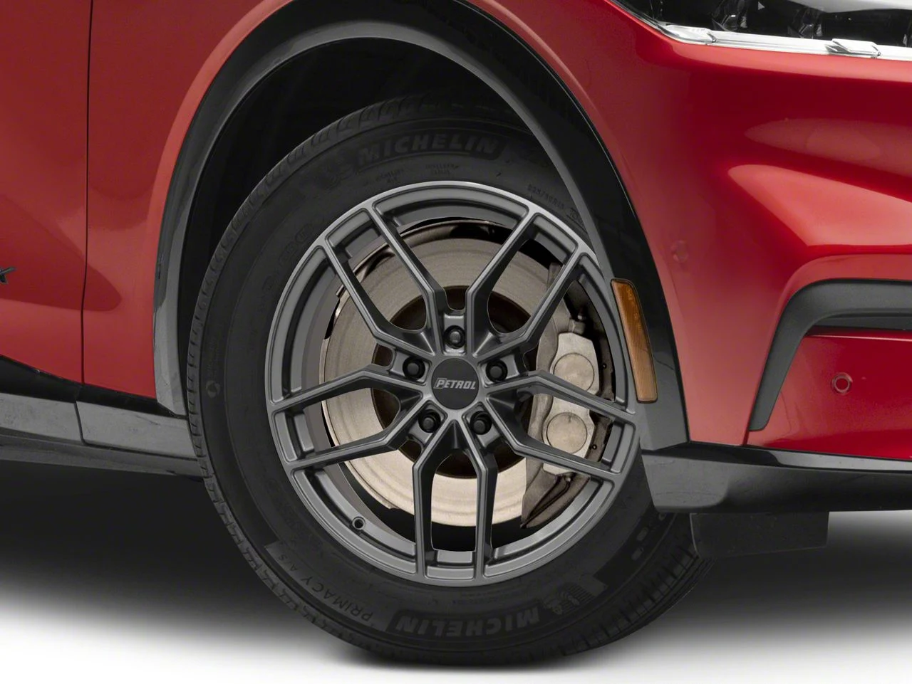 Petrol P5C Gloss Gunmetal Wheel; 18x8; 40mm Offset (21-26 Mustang Mach-E, Excluding GT)