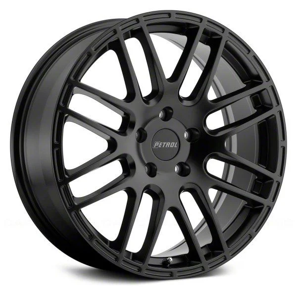 Petrol P6A Matte Black Wheel; 18x8; 40mm Offset (21-26 Mustang Mach-E, Excluding GT)