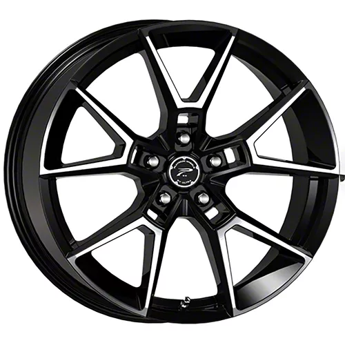 Platinum Matrix Gloss Black with Diamond Cut Accents Wheel; 18x8; 35mm Offset (11-23 AWD Charger)