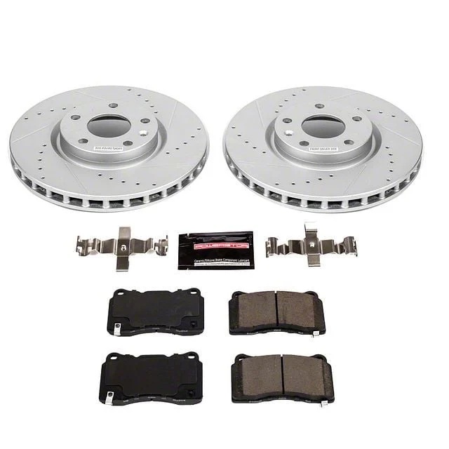 PowerStop Z23 Evolution Sport Brake Rotor and Pad Kit; Front (17-19 Corvette C7 Stingray w/ Standard JL9 Brake Package)