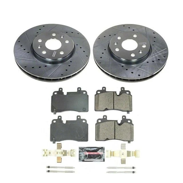 PowerStop Z23 Evolution Sport Brake Rotor and Pad Kit; Front (20-26 Corvette C8 Stingray w/o Z51 Brake Package)