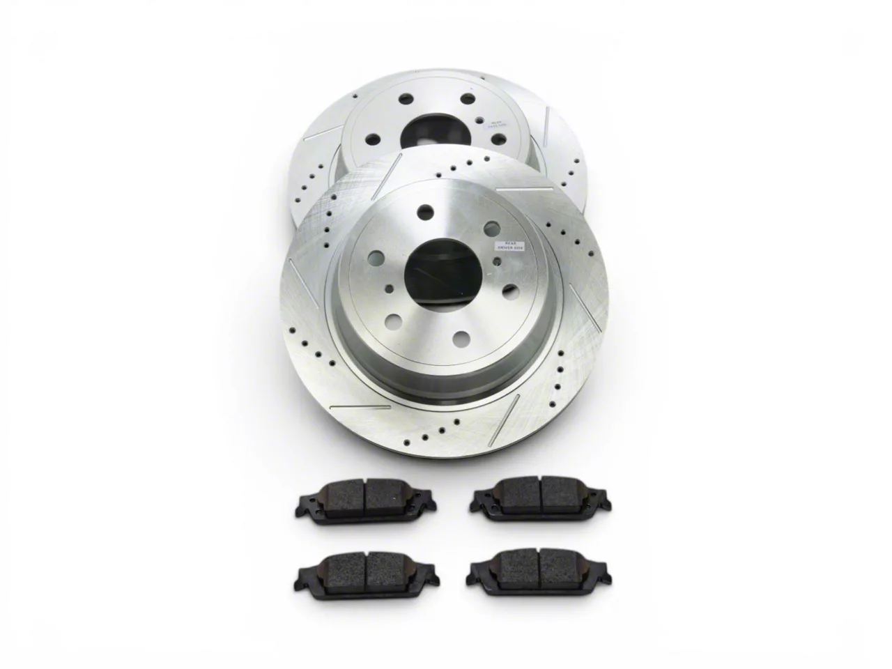 PowerStop Z23 Evolution Sport 6-Lug Brake Rotor and Pad Kit; Rear (15-20 Tahoe)