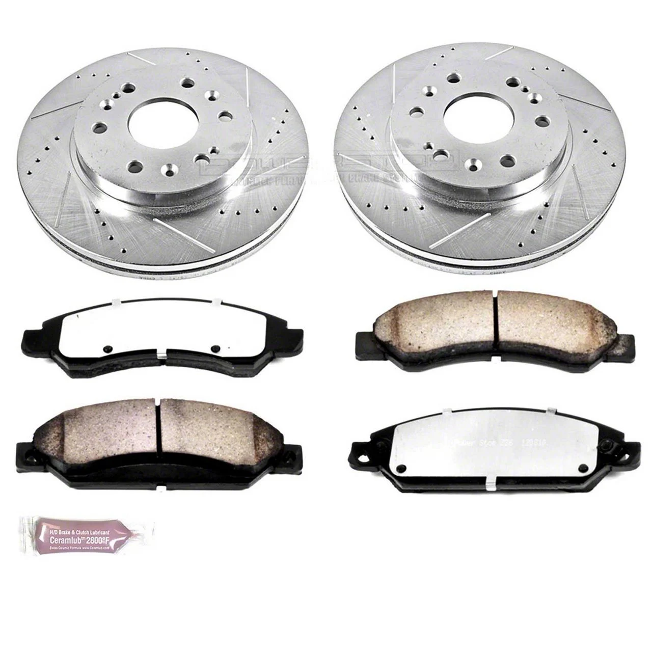 PowerStop Z36 Extreme Truck and Tow 6-Lug Brake Rotor and Pad Kit; Front (2007 Tahoe)