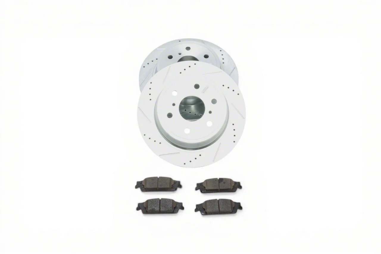 PowerStop Z36 Extreme Truck and Tow 6-Lug Brake Rotor and Pad Kit; Rear (15-20 Tahoe)