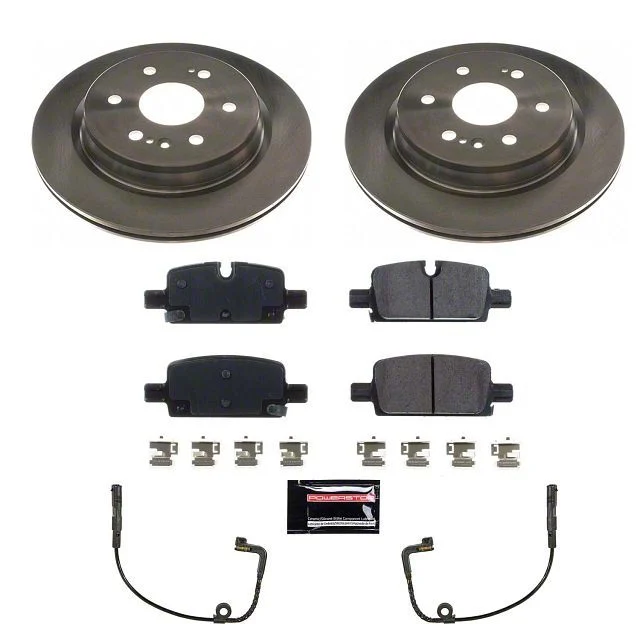 PowerStop OE Replacement 6-Lug Brake Rotor and Pad Kit; Rear (21-26 Yukon)