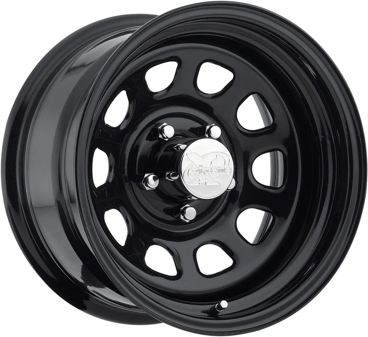 Pro Comp Wheels 51 Series Rock Crawler Gloss Black 6-Lug Wheel; 17x8; -6mm Offset (15-20 Tahoe)