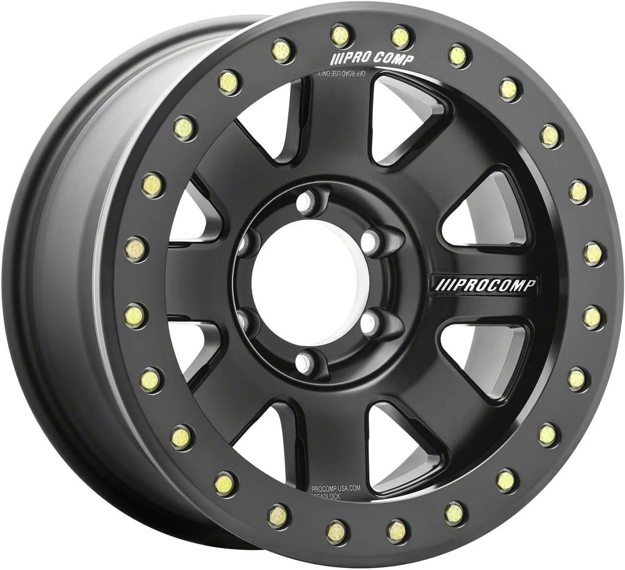 Pro Comp Wheels Trilogy Race Satin Black 6-Lug Wheel; 17x9; -6mm Offset (15-20 Tahoe)