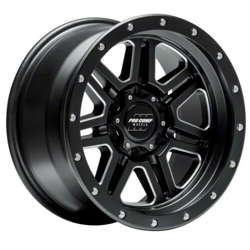 Pro Comp Wheels 62 Series Apex Satin Black Milled 6-Lug Wheel; 20x10; -18mm Offset (21-26 Tahoe)