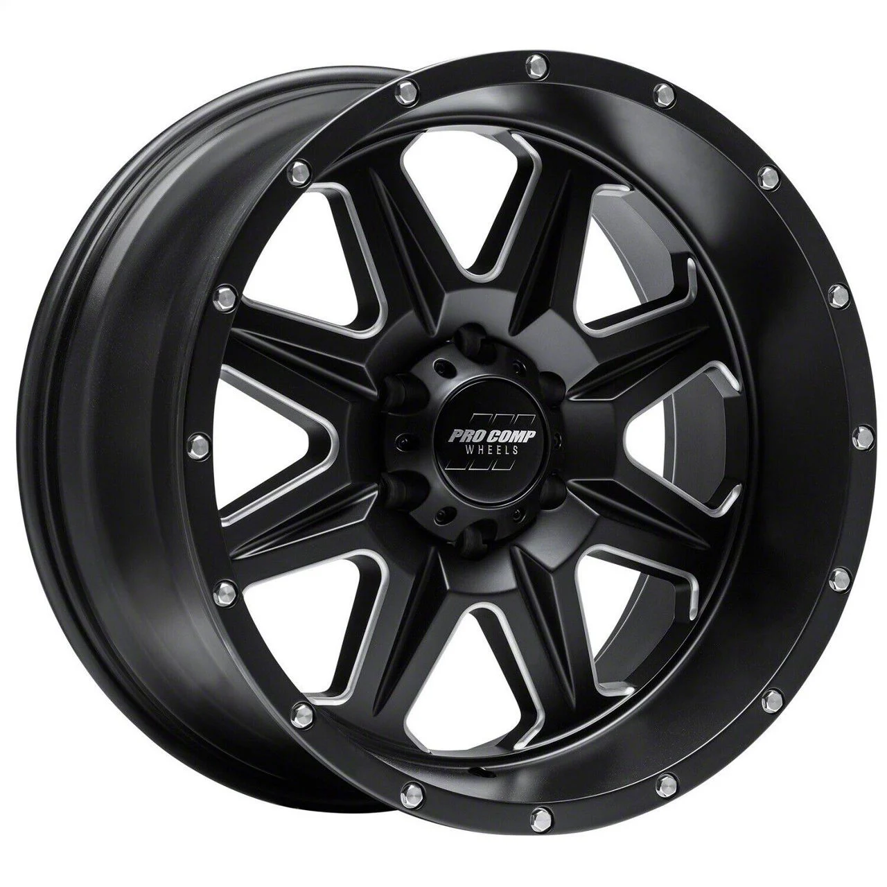 Pro Comp Wheels 63 Series Recon Satin Black Milled 6-Lug Wheel; 20x10; -18mm Offset (21-26 Tahoe)