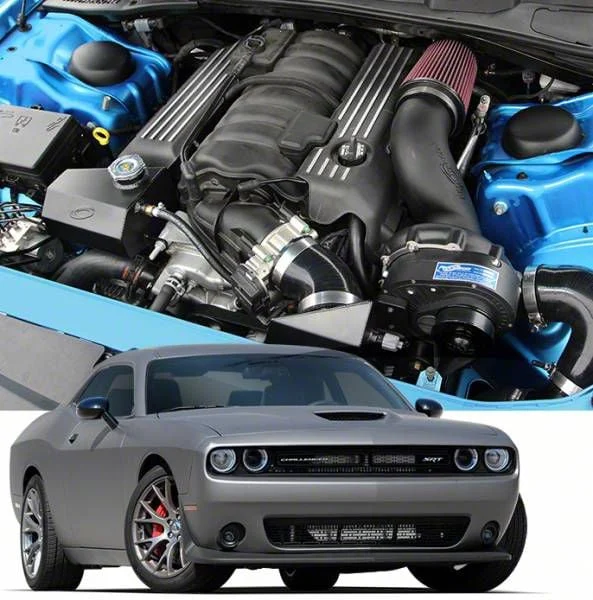 Procharger Stage II Intercooled Supercharger Tuner Kit with P-1SC-1; Satin Finish (11-23 6.4L HEMI Challenger)