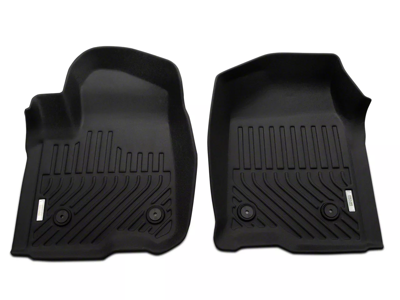 Proven Ground Precision Molded Front and Rear Floor Liners; Black (20-26 Silverado 2500 HD Crew Cab w/o Rear Seat Storage)