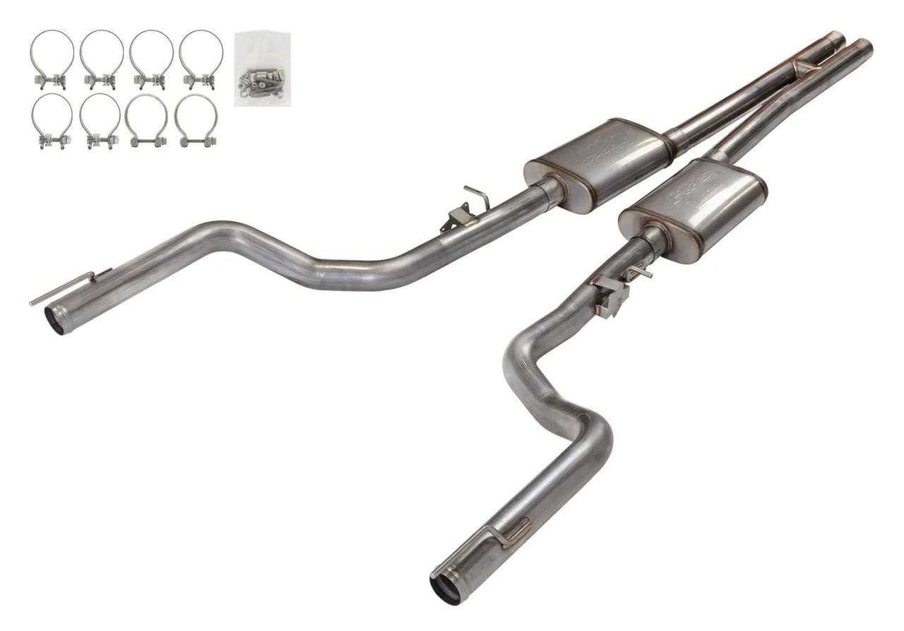 Pypes Race Pro Cat-Back Exhaust System with H-Pipe (15-23 6.4L HEMI Charger)
