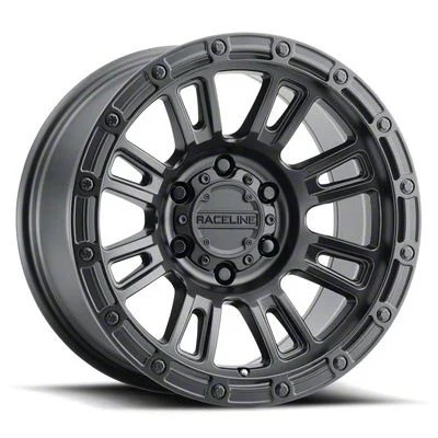 Raceline Compass Satin Black 6-Lug Wheel; 17x8.5; 0mm Offset (07-14 Tahoe)