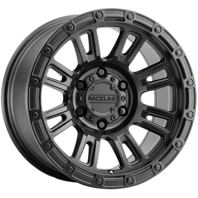 Raceline Compass Satin Black 6-Lug Wheel; 18x9; 18mm Offset (07-14 Tahoe)