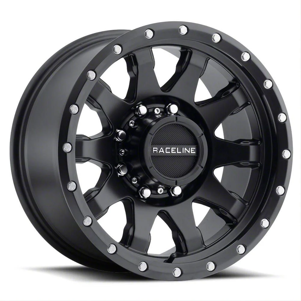 Raceline Clutch Matte Black 6-Lug Wheel; 20x10; -19mm Offset (14-18 Sierra 1500)