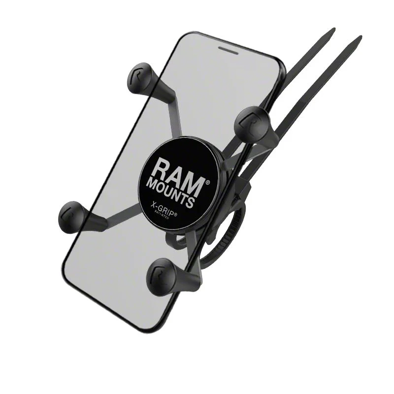 RAM Mounts X-Grip Phone Mount with EZ-On/Off Bicycle Base (Universal; Some Adaptation May Be Required)