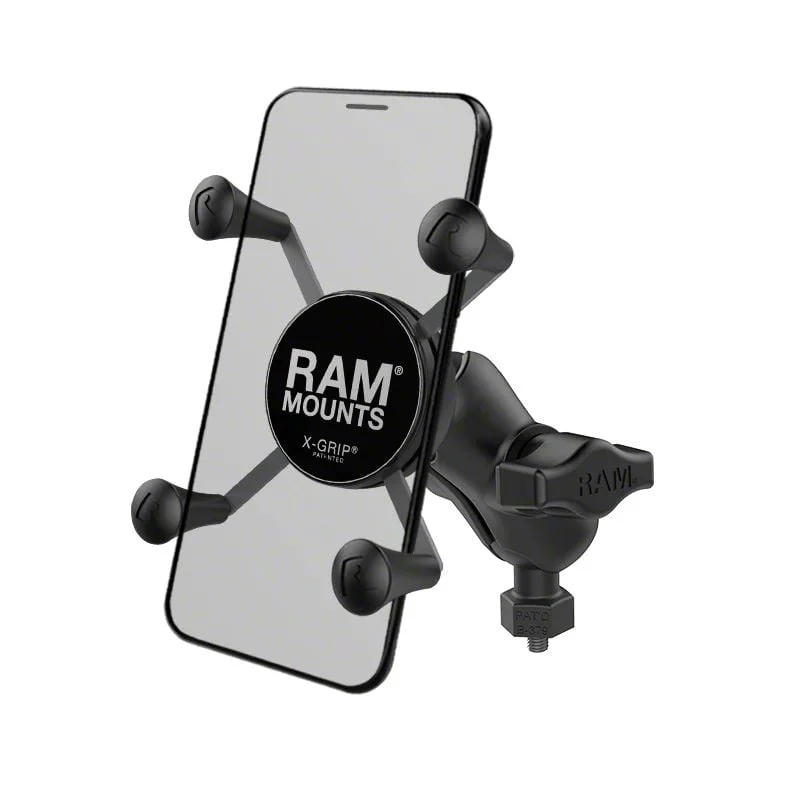 RAM Mounts X-Grip Phone Mount with Tough-Ball M6-1 x 6mm Base (Universal; Some Adaptation May Be Required)