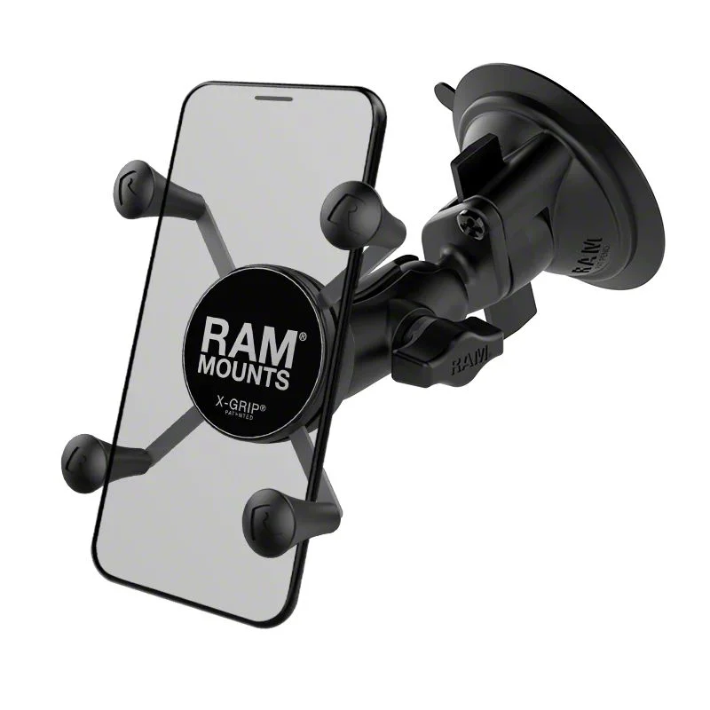 RAM Mounts X-Grip Phone Mount with Twist-Lock Suction Cup (Universal; Some Adaptation May Be Required)