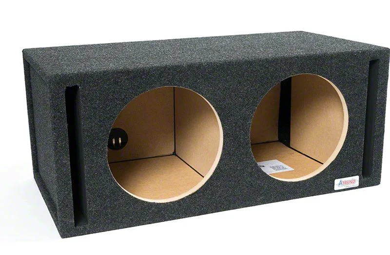 10-Inch Dual Vented Subwoofer Enclosure for JL Audio WX, W0, W1, W3 (Universal; Some Adaptation May Be Required)