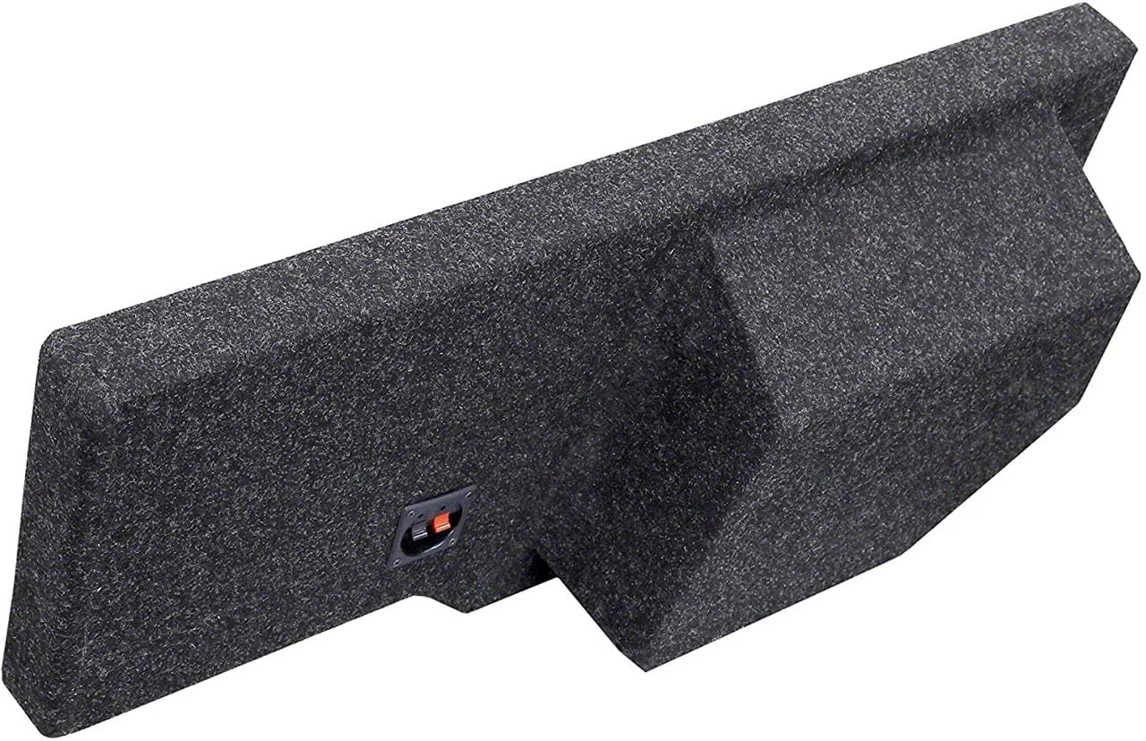 12-Inch Single Sealed Carpeted Subwoofer Enclosure (02-18 RAM 1500 Quad Cab)