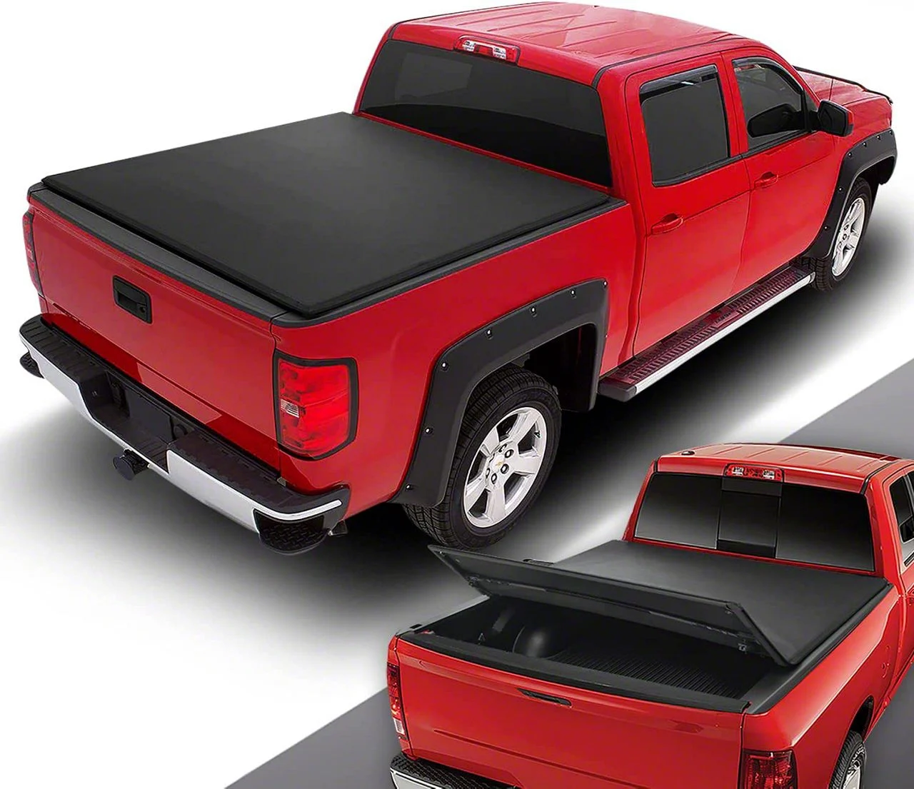 Tri-Fold Soft Tonneau Cover (19-26 RAM 1500 w/ 6.4-Foot Box & w/o RAM Box)