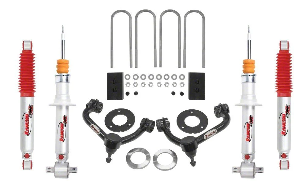 Rancho 3-Inch Suspension Lift Kit with RS9000XL Shocks (21-26 4WD F-150 SuperCab, SuperCrew w/o CCD System, Excluding Raptor)