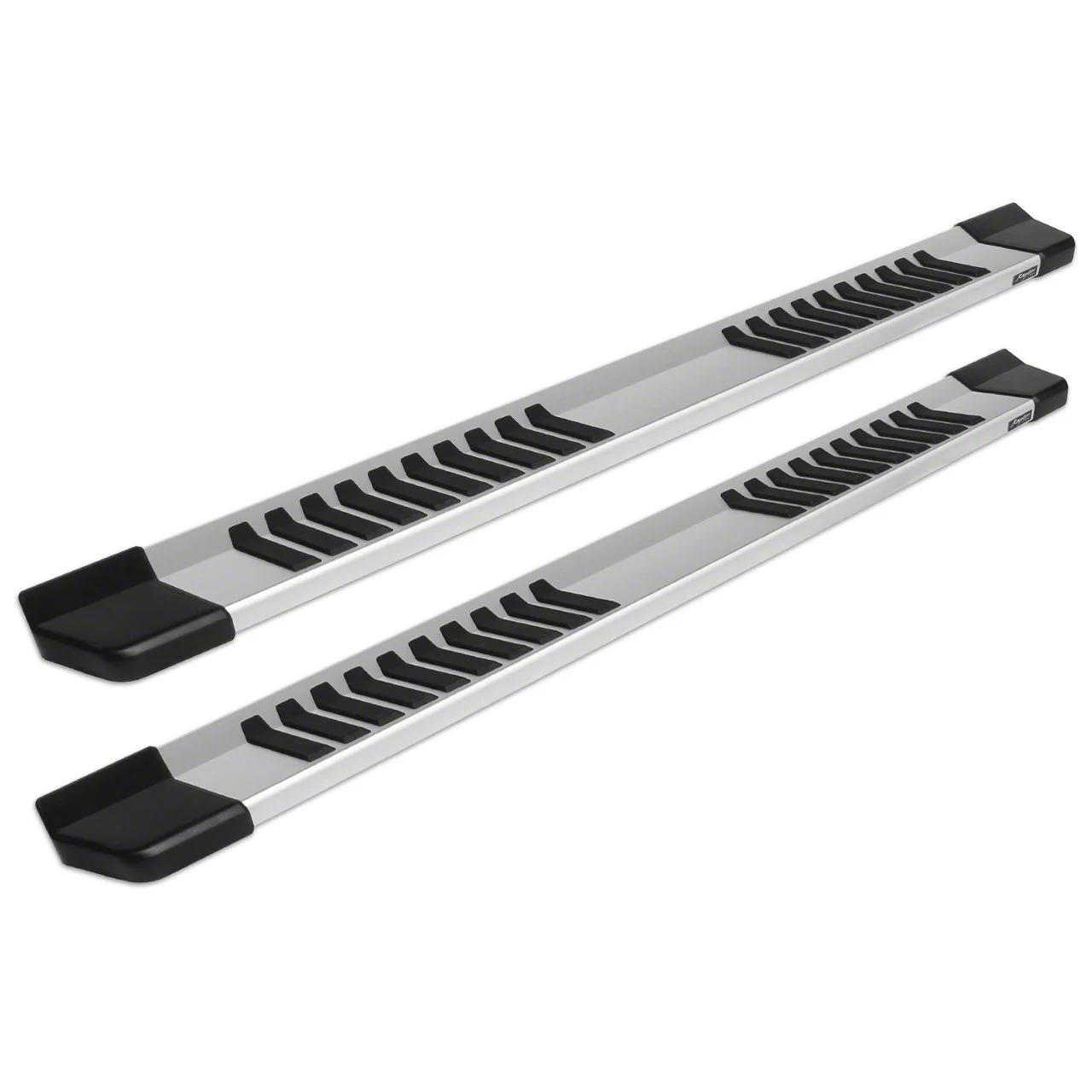 Raptor Series 6-Inch OEM Style Slide Track Running Boards; Brushed Aluminum (10-26 RAM 2500 Crew Cab)