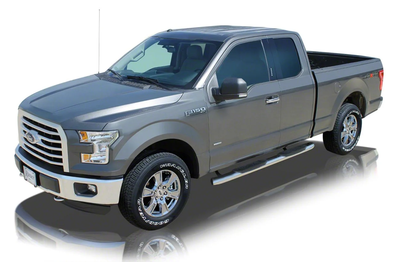 Raptor Series 5-Inch OE Style Curved Oval Side Step Bars; Polished Stainless Steel (03-09 RAM 3500 Regular Cab)