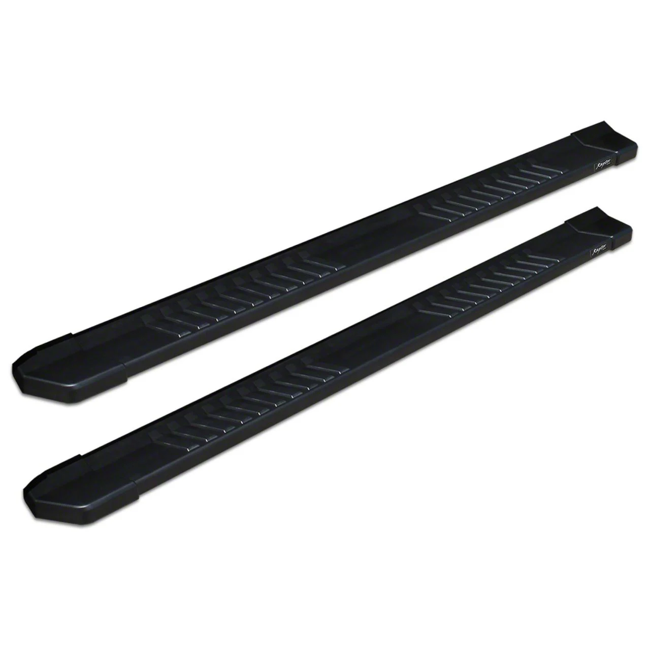 Raptor Series 6-Inch OEM Style Slide Track Running Boards; Black Textured (07-19 Silverado 2500 HD Regular Cab)