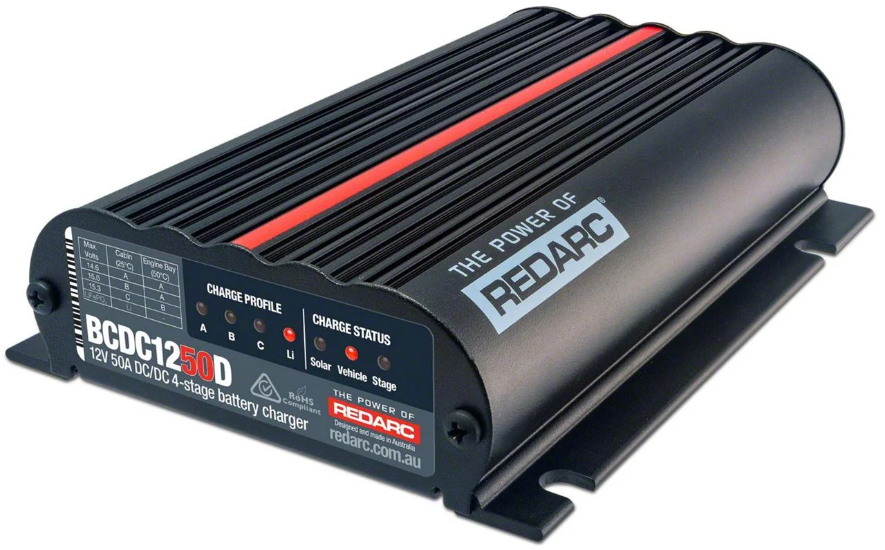 Redarc 12V 50A Smart Start DC/DC 4 Stage Battery Charger