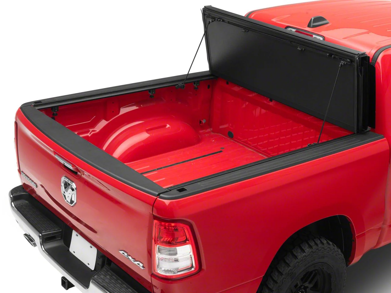 RedRock Low Profile Hard Tri-Fold Tonneau Cover (19-26 RAM 1500 w/ 5.7-Foot Box & w/o RAM Box)
