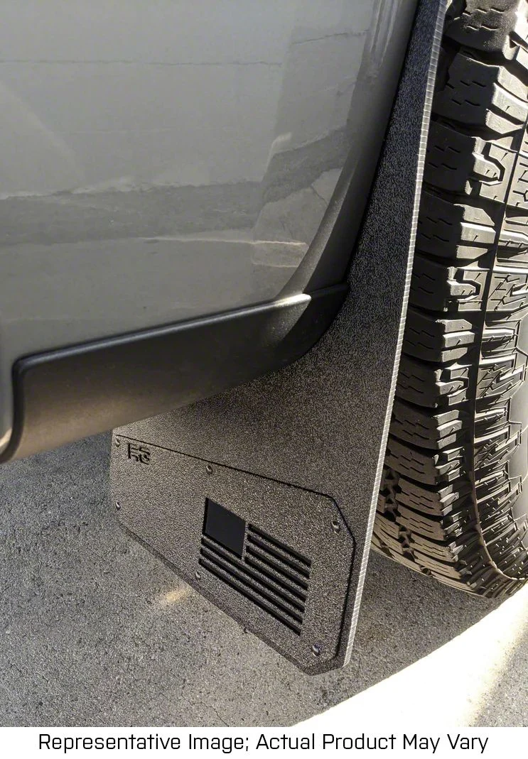 Merica Mud Flaps; Front; Blue (15-19 Sierra 2500 HD)