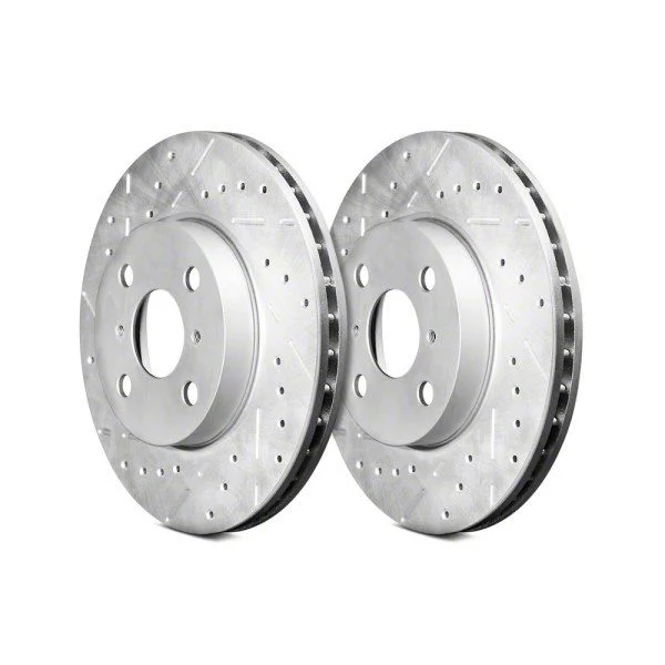Remmen Brakes Series B130 Cross-Drilled and Slotted 8-Lug Rotors; Rear Pair (20-24 Sierra 2500 HD)