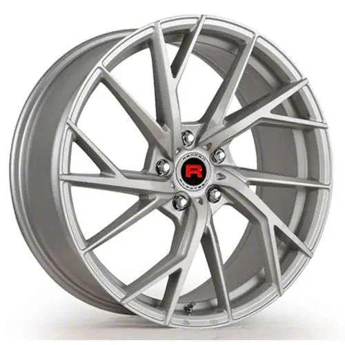 Rennen Flowtech FT28 Silver Brushed Face Wheel; Rear Only; 20x10.5; 25mm Offset (06-10 RWD Charger)