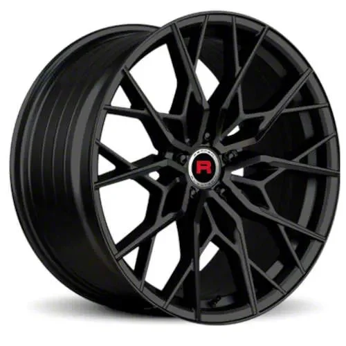 Rennen Flowtech FT17 Gloss Black Wheel; 20x9; 25mm Offset (08-23 RWD Challenger, Excluding Widebody)