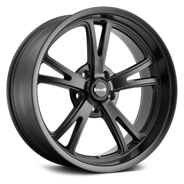 Ridler Style 606 Matte Black Wheel; 20x9; 18mm Offset (11-23 RWD Charger, Excluding Widebody)