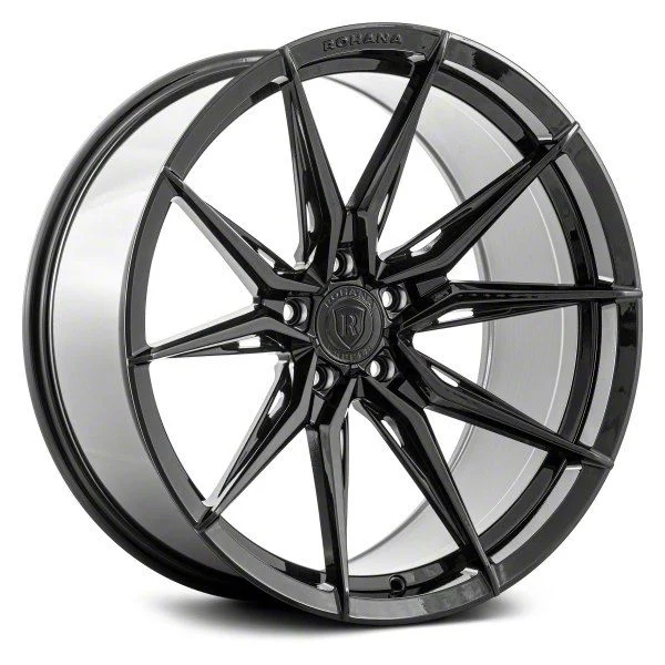 Rohana Wheels RFX13 Gloss Black Wheel; Rear Only; 20x10.5; 38mm Offset (05-09 Mustang)