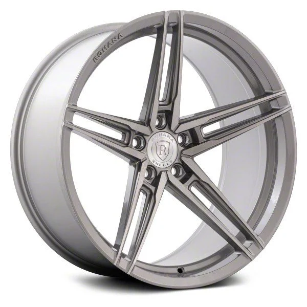 Rohana Wheels RFX15 Brushed Titanium Wheel; Rear Only; 20x10.5; 38mm Offset (05-09 Mustang)