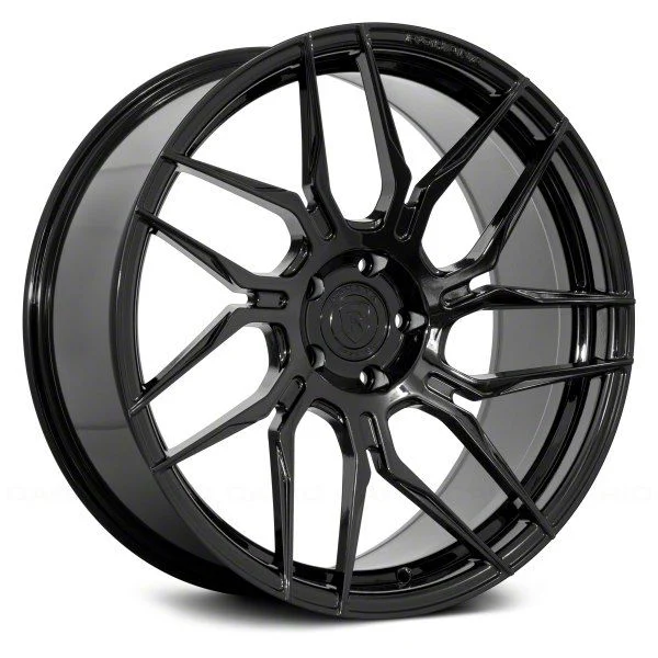Rohana Wheels RFX7 Gloss Black Wheel; Right Directional; Rear Only; 20x10.5; 38mm Offset (05-09 Mustang)